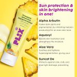 ⁦واقي الشمس ذا بلانت فيكس من ذا بلانت فيكس بتقنية الاناناس المتقدم للتصبغ بعامل وقاية من اشعة الشمس 50 بي ايه + يقلل من التصبغ ويرطب البشرة 50 غرام⁩ - الصورة ⁦4⁩