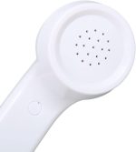 ⁦سماعة رترو مقاومة للاشعاع، هاتف محمول باليد للهواتف المحمولة والكمبيوتر (ابيض)⁩ - الصورة ⁦7⁩