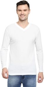 ⁦BYC تي شيرت قطن باكمام طويلة ورقبة شكل V للرجال⁩ - الصورة ⁦2⁩