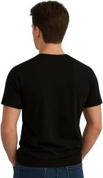 ⁦تي شيرت رجالي مخصص للبالغين - تي شيرت قطني بأكمام قصيرة ورقبة دائرية - قابل للتخصيص مع تصميمك - هدايا لأعياد الميلاد والذكرى السنوية⁩ - الصورة ⁦7⁩