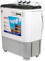 ⁦اكاي غسالة نصف اوتوماتيكية بحوضين بوزن 5 كجم، نابض قوي، موفرة للطاقة، مؤقت سهل الغسيل، مؤقت دوار، 66 سم × 40 سم × 84 سم، ابيض WMMA-XTT51W⁩ - الصورة ⁦2⁩