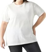 ⁦تي شيرت مودال باكمام قصيرة ومقاس كبير للنساء من اوفرز، تي شيرتات كبيرة وطويلة مع قماش ناعم وجيد التهوية، تي شيرتات بقبة دائرية للنساء (2XL-13XL)⁩ - الصورة ⁦4⁩