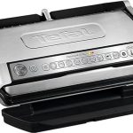 تيفال شواية كهربائية من اوبتي جريل+ XL، 9 برامج، شاشة مستوى الطهي، اطباق XL قابلة للازالة، وضع يدوي، شواية كهربائية، ستانلس ستيل، GC722D16