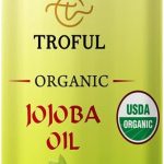 زيت الجوجوبا العضوي من تروفول - 100% نقي وطبيعي ومعصور على البارد من الدرجة الممتازة للبشرة والوجه والشعر والاظافر والتدليك - 100 مل