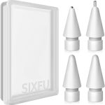 رؤوس بديلة مطورة لقلم ابل من سيكفو، مجموعة اطراف معدنية تحكم دقيق لقلم ابل USB C/ الجيل الثاني / الاول (4 قطع)