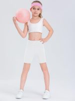 ⁦شورت رياضي من السباندكس لكرة الطائرة للاطفال لراكبي الدراجات والرقص والجمباز مع جيوب⁩ - الصورة ⁦4⁩