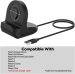 ⁦تي تيرسيلي حامل شاحن لساعة سامسونج جالاكسي 7/FE/6/5/4 40 ملم 44 ملم، ووتش 6/4 كلاسيك 43 ملم 47 ملم/42 ملم 46 ملم، ووتش 5 برو 45 ملم، قاعدة شحن سيليكون لادارة الكابلات لسامسونج⁩ - الصورة ⁦2⁩