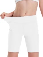 شورت رياضي من السباندكس لكرة الطائرة للاطفال لراكبي الدراجات والرقص والجمباز مع جيوب