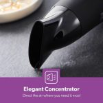 ⁦جيباس مجفف شعر قوي GHD86019 بقدرة 2200 واط - سرعتين و3 اعدادات لدرجة الحرارة - جودة صالون التجميل مع وظيفة كول شوت للحصول على لمعان خالٍ من التجعد - مجفف شعر محمول⁩ - الصورة ⁦4⁩