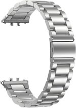 ⁦سكيدو سوار ساعة عمل من الستانلس ستيل متوافق مع ساعة سامسونج جالاكسي فيت 3، سوار معدني بديل لساعة سامسونج جالاكسي فيت 3 SM-R390 للنساء والرجال⁩ - الصورة ⁦2⁩