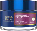 بلو نكتار كريم ليلي للرجال من كومكومادي للبشرة المتوهجة | كريم ليلي مضاد للشيخوخة لتفتيح البشرة الدهنية والجافة والمختلطة (50 غرام)