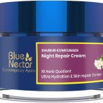 بلو نكتار كريم ليلي للرجال من كومكومادي للبشرة المتوهجة | كريم ليلي مضاد للشيخوخة لتفتيح البشرة الدهنية والجافة والمختلطة (50 غرام)