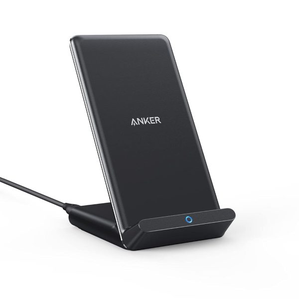 شاحن لاسلكي من انكر، 10 واط، معتمد من كيو اي، شحن سريع ايفون،اس ايه، 11، 11 برو، 11 برو ماكس، XR، Xs ماكس، XS، X، 8، 8 بلس، جالكسي S20 S10 S9، نوت 10 نوت 9 (بدون محول تيار متردد)