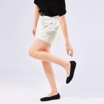 ⁦حذاء باليه مسطح للنساء، حذاء رسمي منسوج بمقدمة دائرية سهل الارتداء للمشي للنساء، حذاء بكعب عريض منخفض مريح وناعم⁩ - الصورة ⁦3⁩