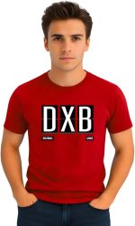 تيشيرت تذكاري مطبوع عليه دبي ديزاين للرجال