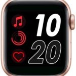 ساعة ذكية من افيدور t500 2020 سلسلة 5 لقياس ضغط الدم وبلوتوث ومشغل موسيقى 44 ملم لساعة ايزو واندرويد الذكية لمعدل ضربات القلب (بينك)