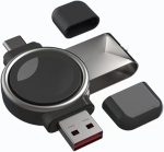 شاحن محمول من اليمينغيان لساعة سامسونج جالكسي 7/8، شاحن سفر 2 في 1 USB-C متوافق مع ساعة جالكسي 8/7/6/6 كلاسيك/5 برو/4/3، قابل للدوران 90 درجة لشحن الساعة الذكية جالكسي