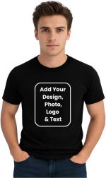 تي شيرت رجالي مخصص للبالغين - تي شيرت قطني بأكمام قصيرة ورقبة دائرية - قابل للتخصيص مع تصميمك - هدايا لأعياد الميلاد والذكرى السنوية