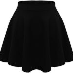 تنورة قصيرة قصيرة قابلة للتمدد بحزام خصر مرتفع للاطفال والبنات الصغار من جانيسرامون