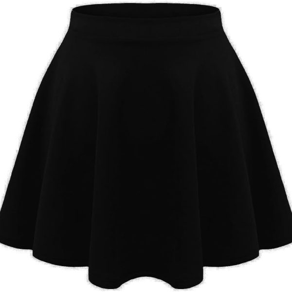 تنورة قصيرة قصيرة قابلة للتمدد بحزام خصر مرتفع للاطفال والبنات الصغار من جانيسرامون