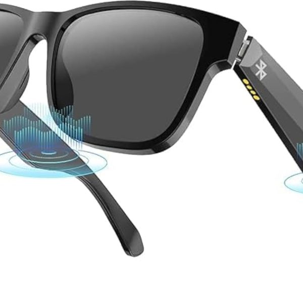 اوبيست نظارة شمسية بلوتوث للجنسين، نظارات ذكية لاسلكية تعمل بالبلوتوث مع ميكروفون، سماعات اذن مفتوحة، تحكم صوتي، نظارات رياضية في الهواء الطلق، حماية من الاشعة فوق البنفسجية، الاستماع للموسيقى