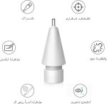 ⁦رؤوس بديلة مطورة لقلم ابل من سيكفو، مجموعة اطراف معدنية تحكم دقيق لقلم ابل USB C/ الجيل الثاني / الاول (4 قطع)⁩ - الصورة ⁦4⁩