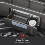 ⁦جيباس غسالة اوتوماتيك بالكامل تحميل علوي 7 كجم - سلة داخلية من الستانلس ستيل - تحكم اي ام دي | طاقة ذاكرة ايقاف تلقائي مع موازنة تلقائية 0 وات GFWM7800LCQ فضي⁩ - الصورة ⁦3⁩