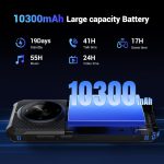 ⁦هاتف ذكي متين F105 من فوسيبوت، اندرويد 14، بطارية كبيرة 10300mAh 12+64GB/تخزين 128GB، شاشة FHD 6.75 انش، كاميرا 8MP+20MP، مقاومة للماء IP68/IP69K، ثنائي شرائح الاتصال او تي جي⁩ - الصورة ⁦2⁩