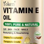 يوكين زيت فيتامين E 8 اونصة سائلة، زيت فيتامين E العضوي للبشرة 70,000 وحدة دولية زيت فيتامين للندبات والشعر والوجه والاظافر وفروة الرأس، زيت مثالي للاستحمام والجسم، تركيبة خالية من الهكسان المعصور على