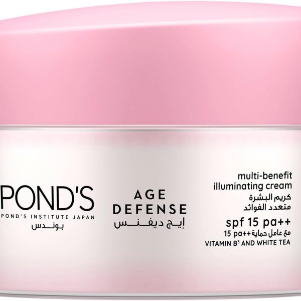 بوندس ايج ديفنس، مع عامل وقاية ١٥، فيتامين بي٣ وشاي أبيض، كريم النهار، كريم متعدد الفوائد لتعزيز نضارة البشرة، ٥٠مل