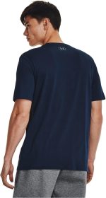 ⁦قميص رياضي للرجال باكمام قصيرة وشعار سبورت ستايل ss من اندرا رمور (عبوة من قطعة واحدة)⁩ - الصورة ⁦4⁩