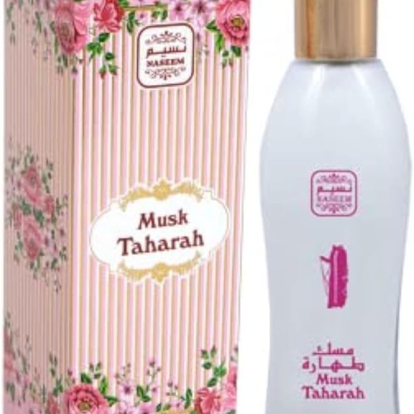 عطر اكوا من مسك طهارة 100 مل - عطر مائي خال من الكحول ويدوم طويلا، رائحة لطيفة ولا تسبب الحساسية للبشرة الحساسة، عطر عربي فاخر للرجال والنساء