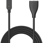 فانكل كابل شاحن لساعة هواوي فيت 3، شاحن مغناطيسي USB 100 سم لساعة هواوي باند 9/8/7/6 الذكية (اسود)