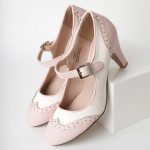 ⁦حذاء J. Adams Mary Jane Oxford Pumps - كعب منخفض لطيف - حذاء كلاسيكي مستدير عند الأصابع مع حزام للكاحل - Kym, 0⁩ - الصورة ⁦6⁩