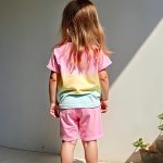 ⁦طقم تي شيرت وشورت بطبعة فراشة للبنات بعمر 4-8 سنوات من زولينوفا، ملابس اطفال بنات صيفيا، ملابس، طقم العيد للبنات⁩ - الصورة ⁦3⁩