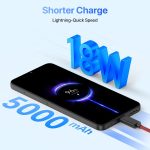 ⁦يوميدجي جوال اندرويد غير مقفل A15T، 5000mAh (8+8)+128GB/TF توسيع 1TB، جوال رفيع للغاية 6.7 انش، اندرويد 13 NFC GPS، كاميرا ذكاء اصطناعي 64MP 4G ثنائي شرائح الاتصال، اسود⁩ - الصورة ⁦7⁩