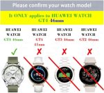 ⁦سكيدو سوار من الستانلس ستيل متوافق مع ساعة هواوي GT4 مقاس 46 ملم، سوار معصم معدني بديل لساعة جي تي 4 مقاس 22 ملم⁩ - الصورة ⁦2⁩