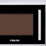 فرن ميكروويف 700 واط 30 لتر من نيكاي، مزود بمؤقت ووظائف اذابة الثلج، تصميم مضغوط، NMO3010M (ابيض)