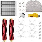 مجموعة ملحقات لشاومي مي روبوت شاومي ميجيا روبوروك s50 s51 روبوروك 2، قطع غيار للمكنسة الكهربائية، عبوة من فرشاة رئيسية، فلتر هيبا، فرشاة جانبية، اداة تنظيف وقطعة قماش ممسحة