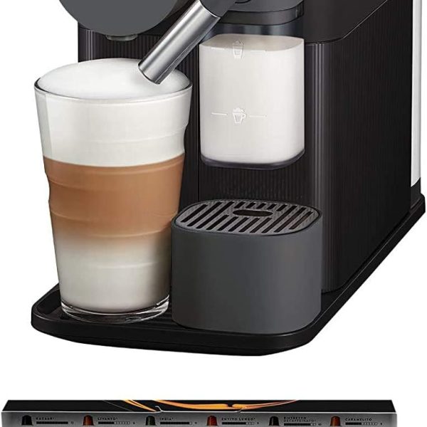 نيسبريسو ماكينة تحضير الاسبريسو لاتيسيما ون الاصلية مع صانع رغوة الحليب من ديلونجي، اسود