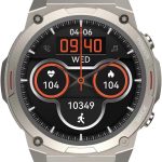 اتش اي فيوتشر ساعة ذكية ميكس 2 بخاصية البلوتوث من فيوتشر جو، تتبع اللياقة البدنية والنوم والصحة، مقاومة للماء IP68، عمر بطارية طويل، شاشة اي بي اس 1.4 انش - برتقالي