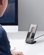 ⁦شاحن لاسلكي من انكر، 10 واط، معتمد من كيو اي، شحن سريع ايفون،اس ايه، 11، 11 برو، 11 برو ماكس، XR، Xs ماكس، XS، X، 8، 8 بلس، جالكسي S20 S10 S9، نوت 10 نوت 9 (بدون محول تيار متردد)⁩ - الصورة ⁦2⁩