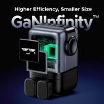 ⁦شاحن يوجرين أونو 100W من النوع سي، 4 منافذ، قابس شحن سريع من، شاشة مضحكة، محول شحن محمول صغير الحجم لأجهزة ماك بوك/إتش بي/ديل/لينوفو، آيفون 17 برو ماكس، جالاكسي إس 25 ألترا - أسود⁩ - الصورة ⁦7⁩