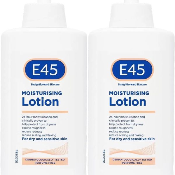 اي 45 لوشن مرطب للبشرة (500 مل) - عبوة من قطعتين