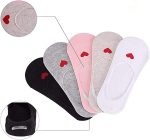 ⁦جوارب مضادة للانزلاق، جوارب للاطفال بقصة منخفضة فائقة النعومة ومريحة وجيدة التهوية من القطن مضادة للانزلاق، للبنات من سن 6 الى 12 سنة، يمكن ارتداؤها مع احذية مختلفة⁩ - الصورة ⁦2⁩