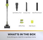 ⁦دايو مكنسة كهربائية لاسلكية محمولة باليد من سايكلون برو، خزان غبار سعة 0.6 لتر بدون كيس، وقت تشغيل 35 دقيقة، تخزين وشحن يعلق على الحائط، رؤوس فرشاة قابلة للتبديل⁩ - الصورة ⁦6⁩