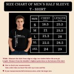 ⁦تي شيرت رجالي مخصص للبالغين - تي شيرت قطني بأكمام قصيرة ورقبة دائرية - قابل للتخصيص مع تصميمك - هدايا لأعياد الميلاد والذكرى السنوية⁩ - الصورة ⁦3⁩