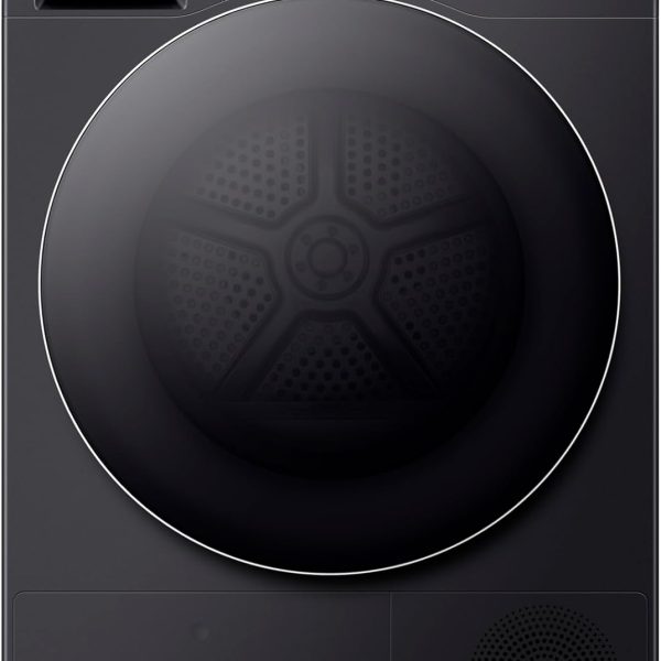 هايسينس مجفف بمضخة حرارية 10 كجم موديل DH7S107BB سلسلة 7S مع محرك عاكس، واي فاي ذكي، تقنية الذكاء الاصطناعي فائقة الجفاف، مراقبة ذكية للطاقة، 20 برنامج، اسود فاخر