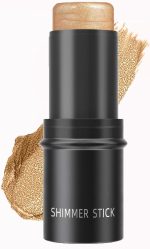 قلم هايلايتر مرطب للوجه، ملمع كريمي للخدود والشفاه، قلم مكياج متوهج طبيعي بتركيبة مرطبة، مناسب للبشرة الناضجة، تصميم ملتف محمول