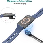 ⁦فانكل كابل شاحن لساعة هواوي فيت 3، شاحن مغناطيسي USB 100 سم لساعة هواوي باند 9/8/7/6 الذكية (اسود)⁩ - الصورة ⁦7⁩